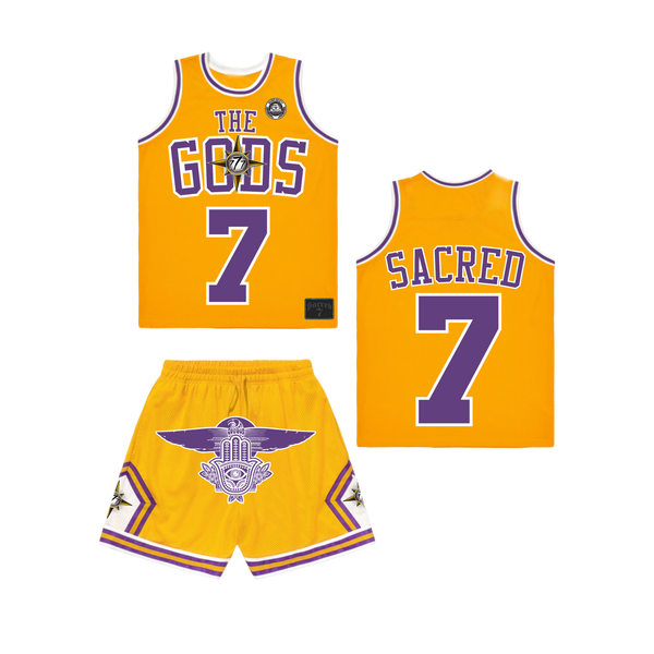 Sacred 7 Jersey Set - Purple & Gold