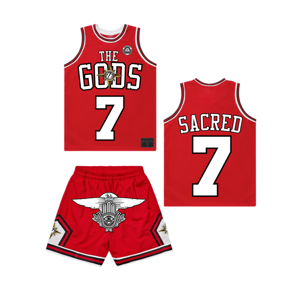 Sacred 7 Jersey Set - Red & White