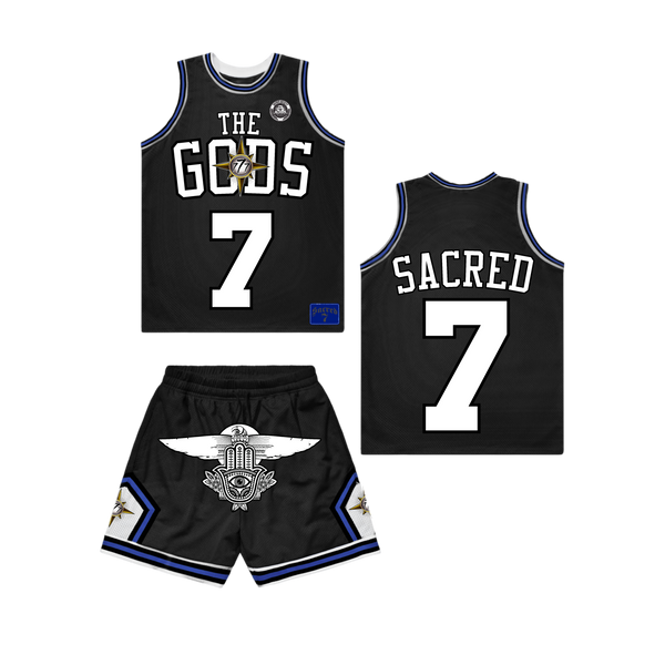 Sacred 7 Jersey Set - Black & Blue