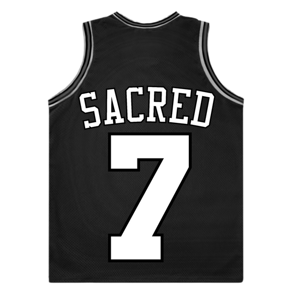 Sacred 7 Jersey - Black & White